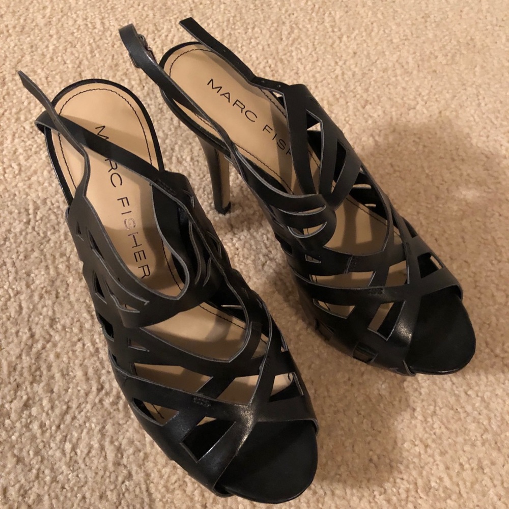 Marc Fisher Black High Heel Sandles